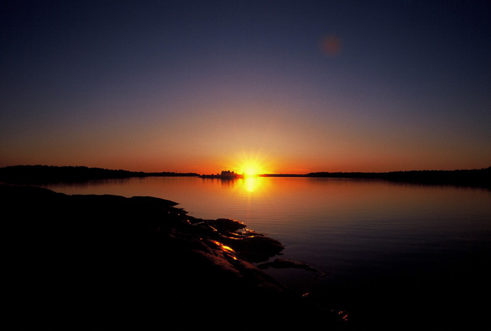 Sonnenuntergang – Tour Lappland